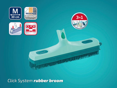Leifheit Rubber Broom Head for Click System 56671-3