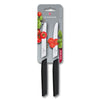 Victorinox Swiss Modern Tomato / Sausage knife Serrated Edge 11cm Black Twin Pack