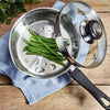 Judge Vista 3 Piece Draining Lid Saucepan Set: J3A1