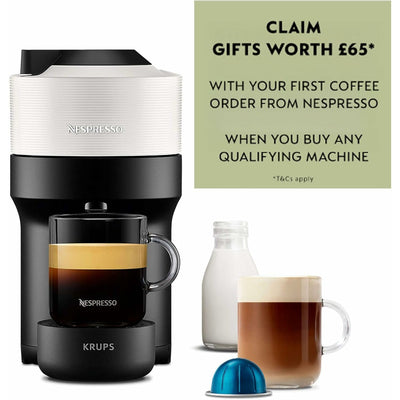 Krups Nespresso Vertuo Pop Coffee Machine - Coconut White: XN920140