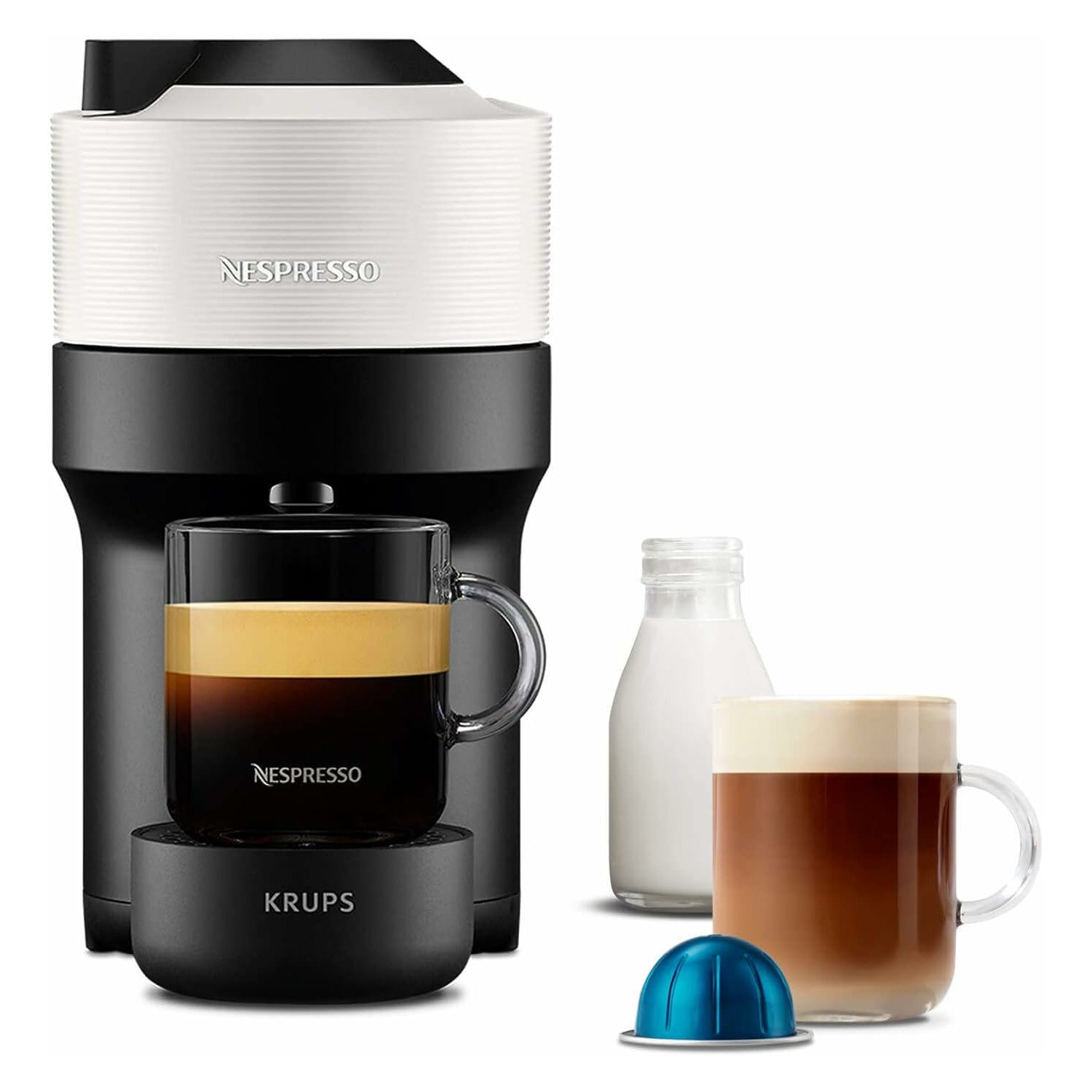 Krups Nespresso Vertuo Pop Coffee Machine - Coconut White: XN920140