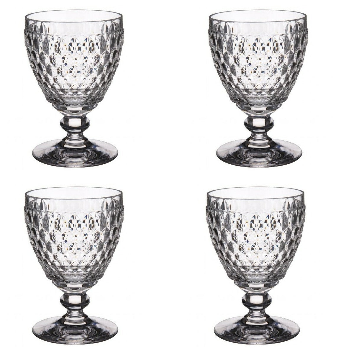 Villeroy and Boch Boston White Wine Goblet Set of 4