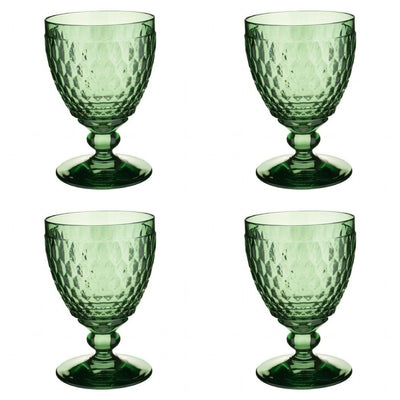 Villeroy and Boch Boston Coloured Wine Goblet Green Set of 4