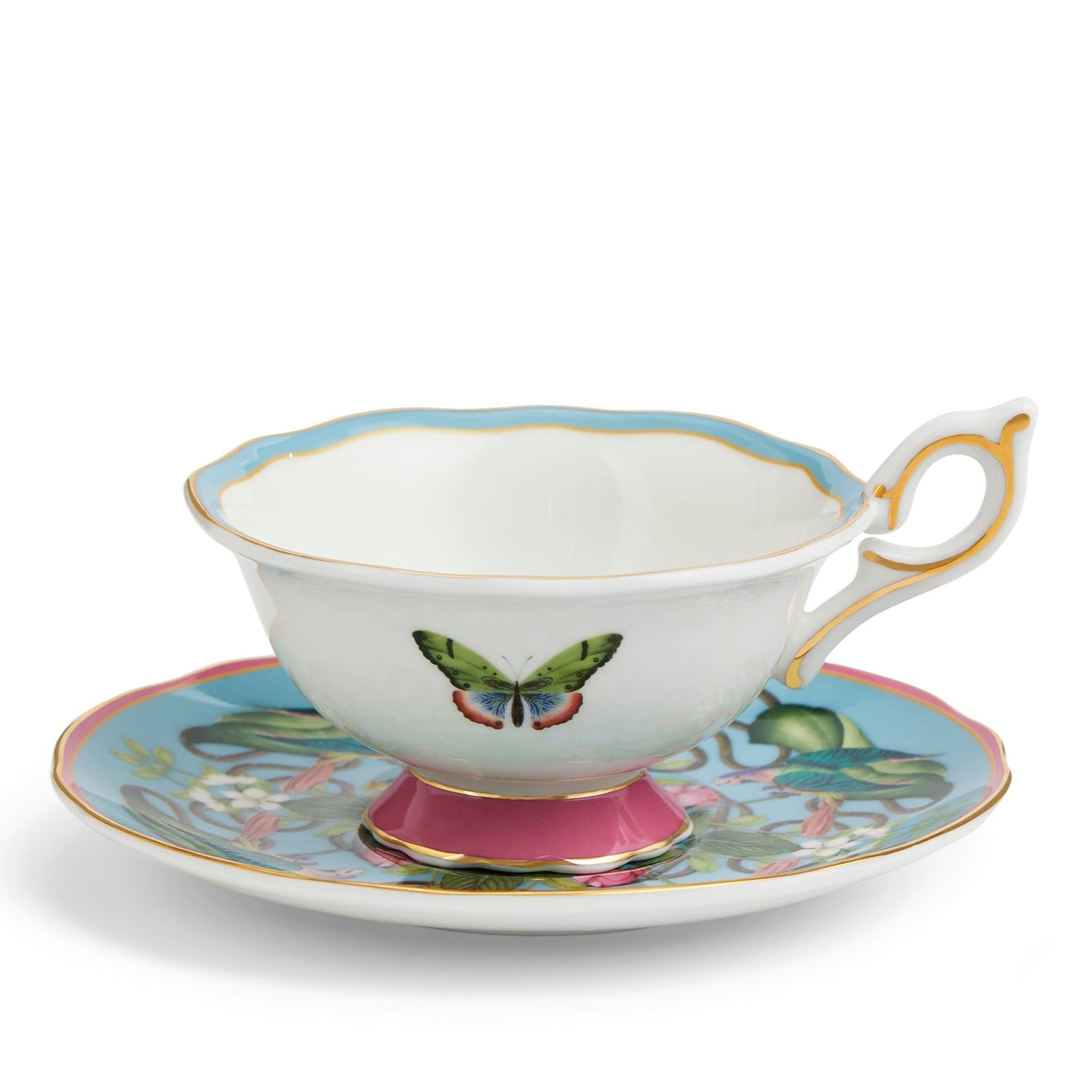 Wedgwood Wonderlust Menagerie Teacup & Saucer Set of 4