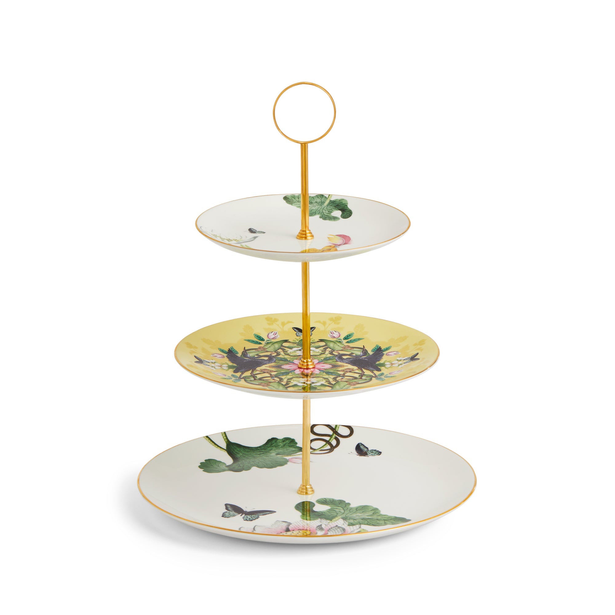 Wedgwood Wonderlust Waterlily 3 Tier Cake Stand