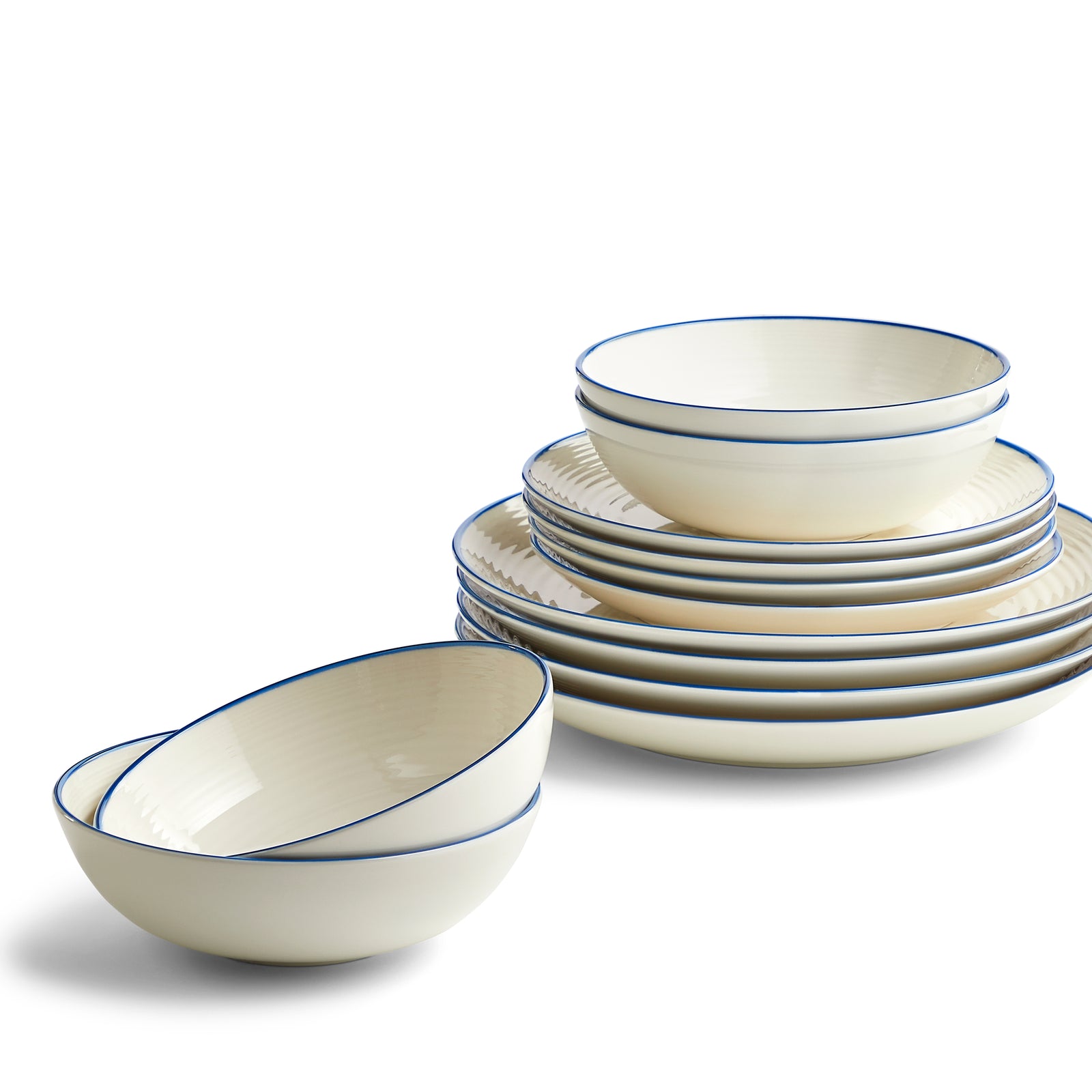 Royal Doulton Gordon Ramsay Maze Denim Line 12 Piece Dinner Set