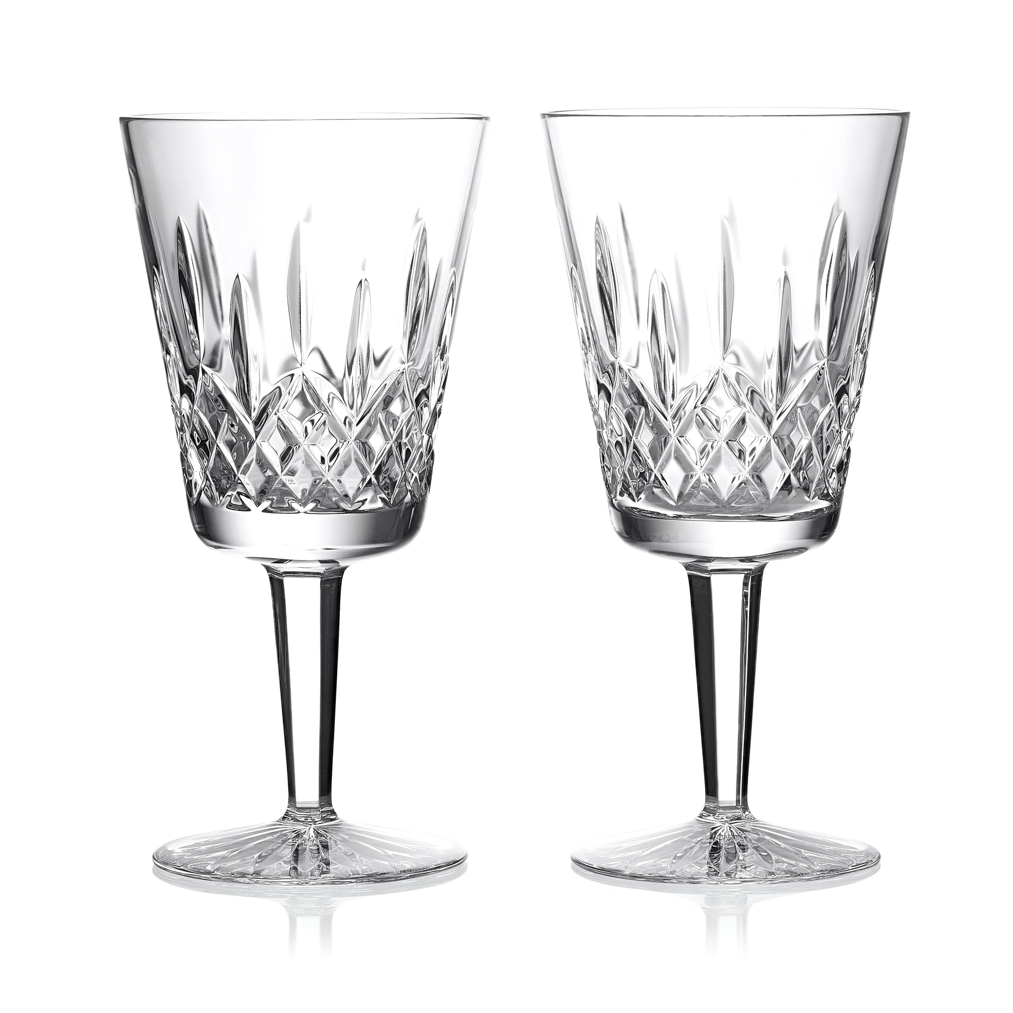 Waterford Crystal Lismore Large Goblet Pair