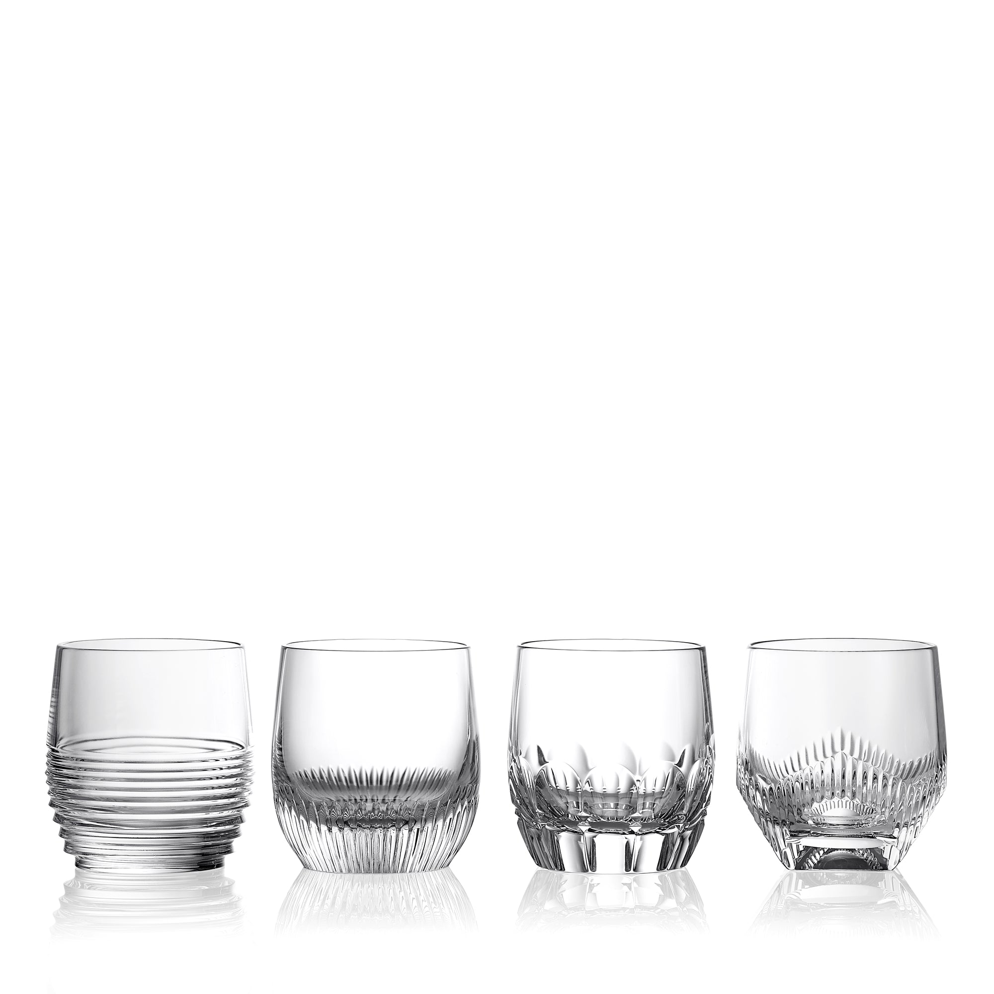 Waterford Crystal Mixology Tumbler 255ml, Mixed Set of 4