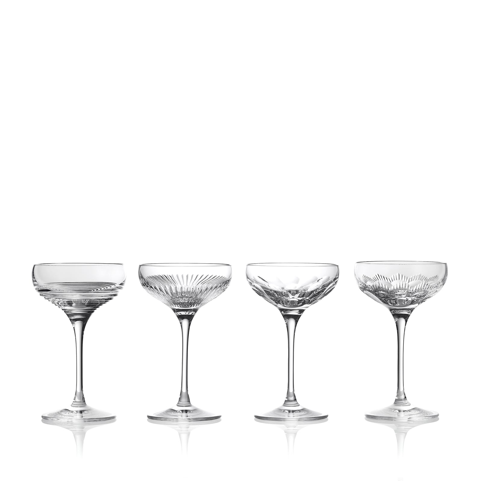 Waterford Crystal Mixology Coupe 120ml, Mixed Set of 4
