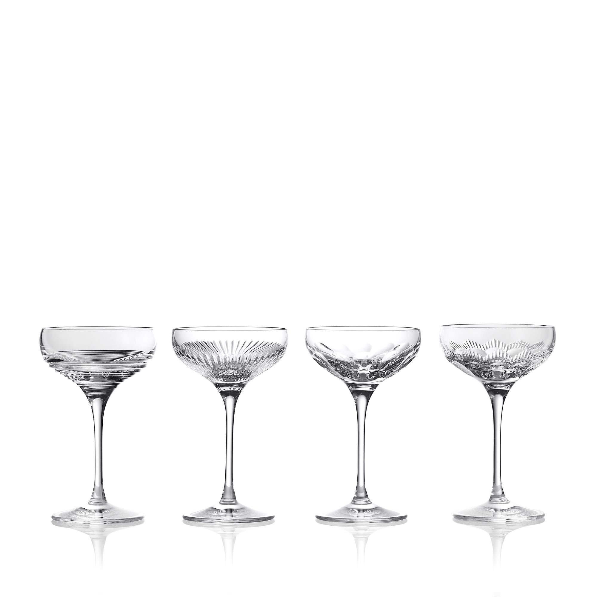 Waterford Crystal Mixology Coupe 120ml, Mixed Set of 4