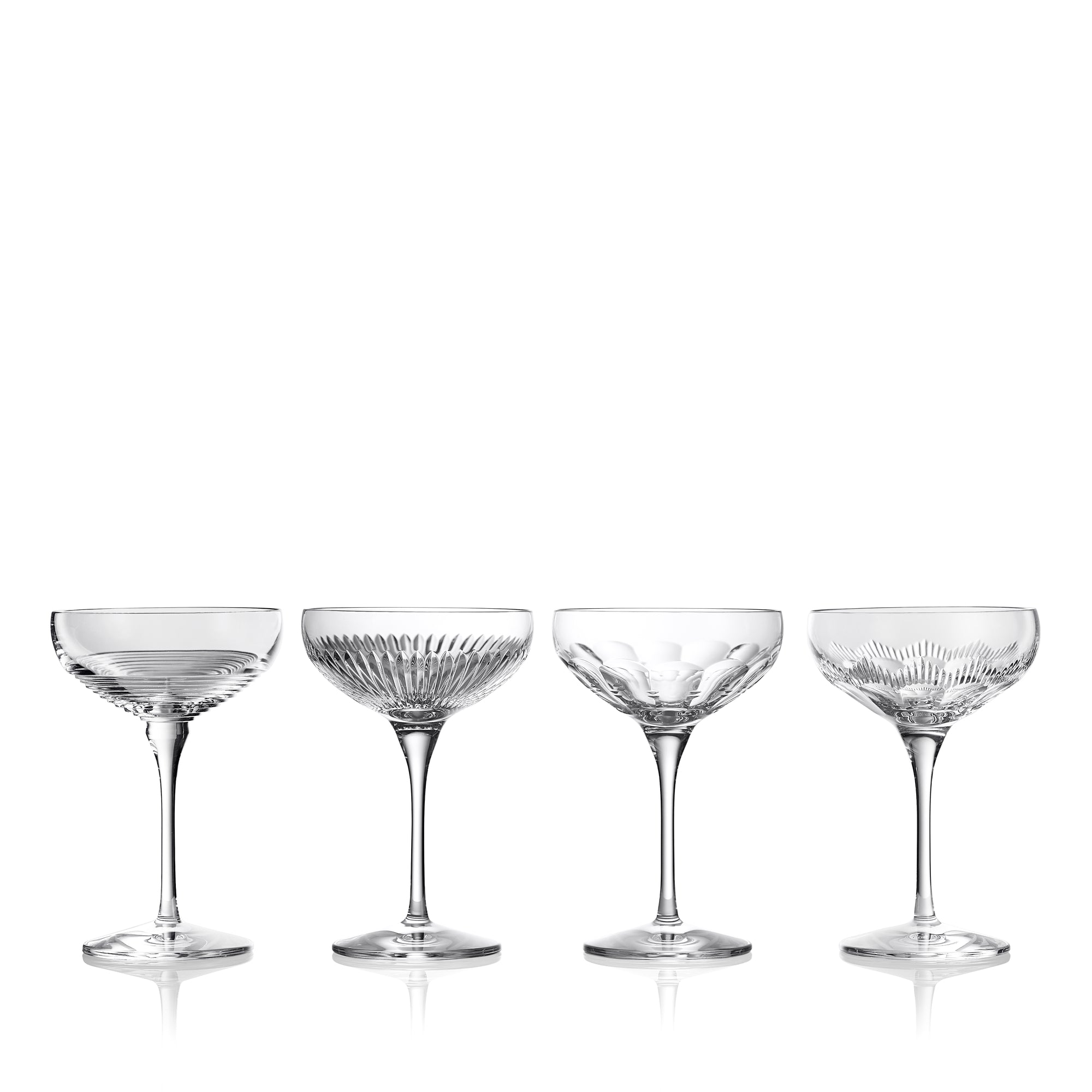 Waterford Crystal Mixology Coupe Large, Mixed Set of 4