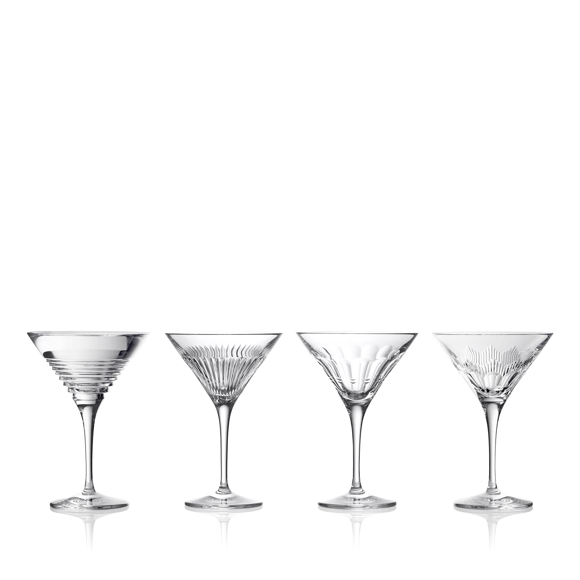 Waterford Crystal Mixology Martini 125ml, Mixed Set of 4