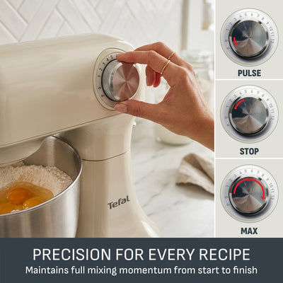 Tefal Bake Easy 3.5 Litre Stand Mixer - Ivory: QB140AG0