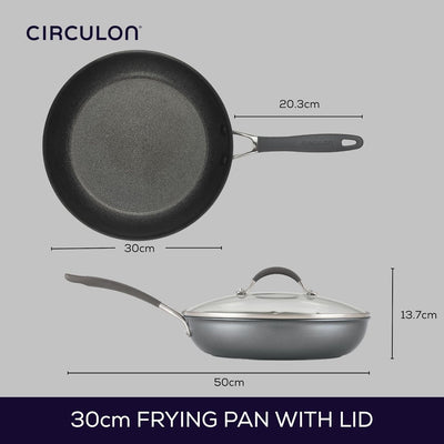 Circulon ScratchDefense Frying Pan with Lid 12in / 30.4cm
