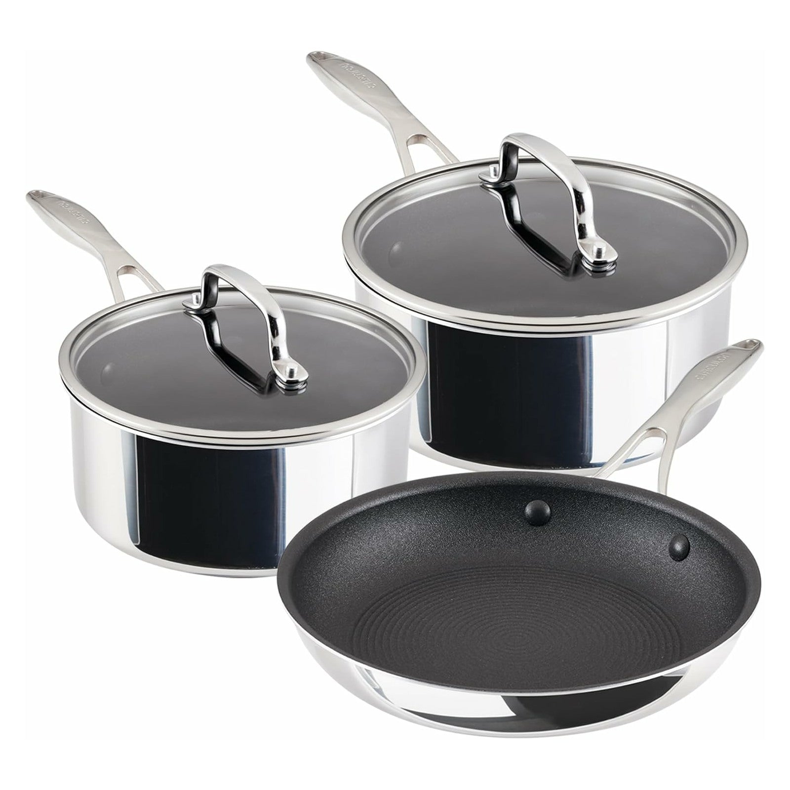 Circulon ScratchDefense 3 ply Clad Stainless Steel - 3 Piece Set