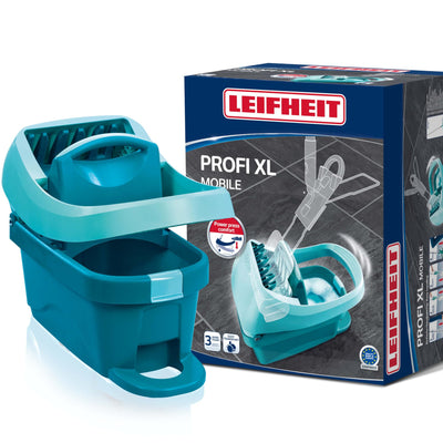Leifheit Mop Wringing Bucket Press with Rolls Profi XL -  55076
