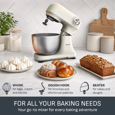 Tefal Bake Easy 3.5 Litre Stand Mixer - Ivory: QB140AG0