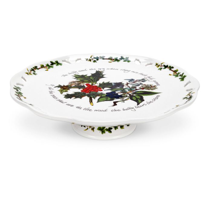 Portmeirion Holly and the Ivy Pierced Footed Cake Stand