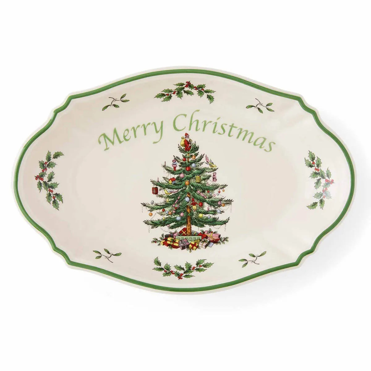 Spode Christmas Tree Merry Christmas Tray