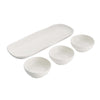 Portmeirion Sophie Conran White 3 Dip Bowl on Tray