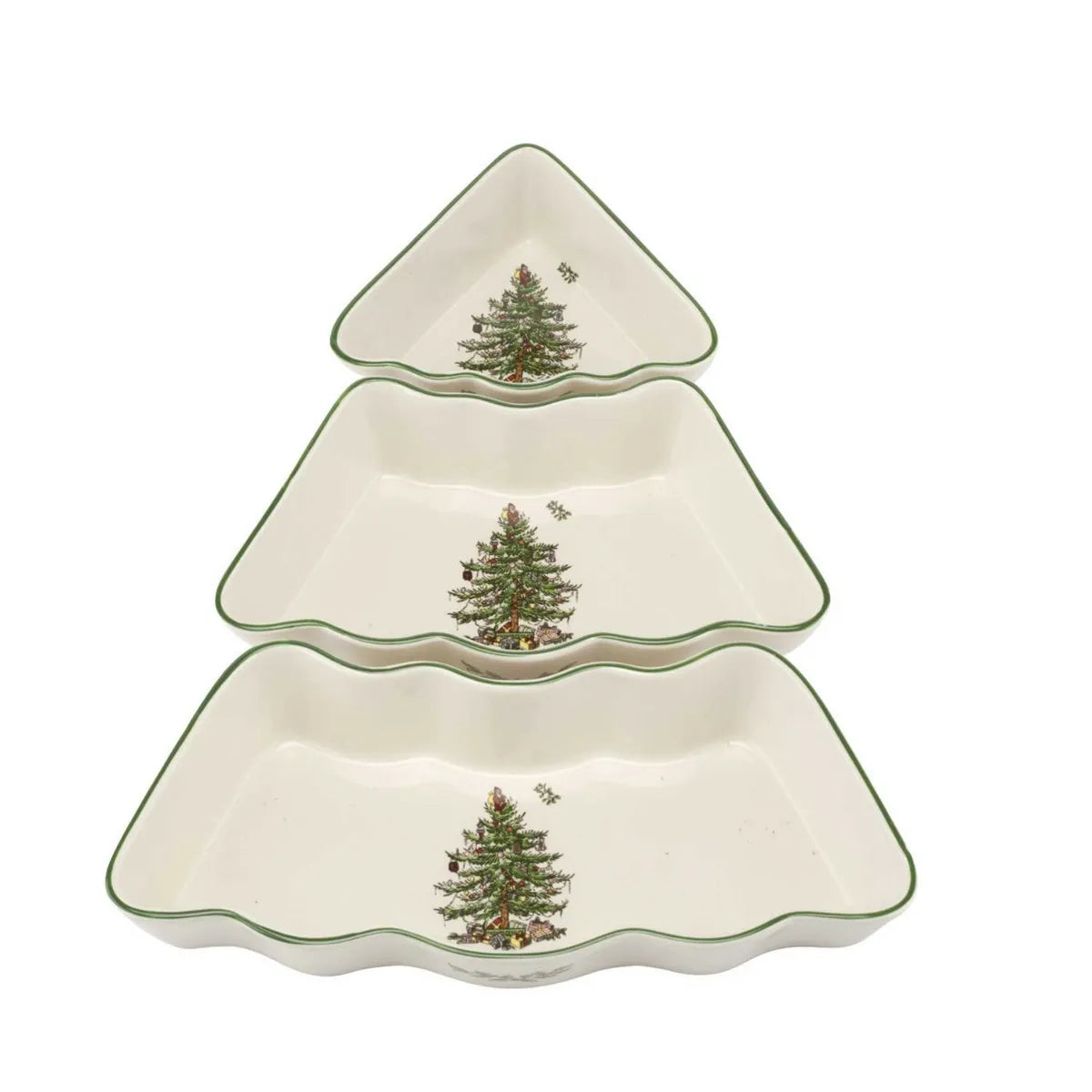 Spode Christmas Tree 3 Piece Party Set