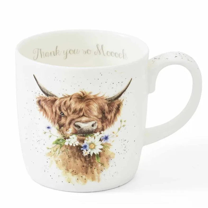 Royal Worcester Wrendale Designs Large 14oz Cow Mug