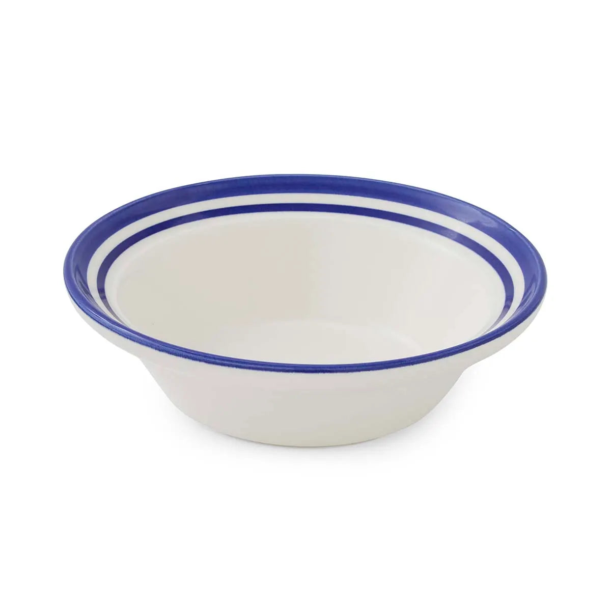 Portmeirion Potter's Stripe 16cm Oatmeal Bowl - Blue