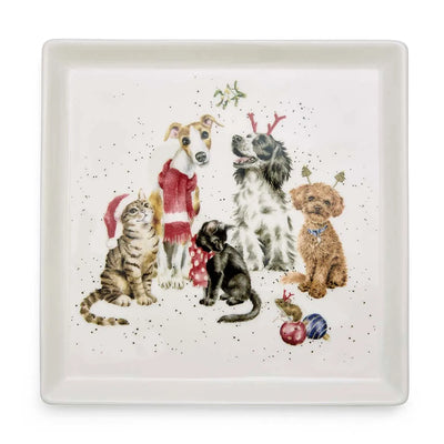 Royal Worcester Wrendale Designs Office Party Square Plate