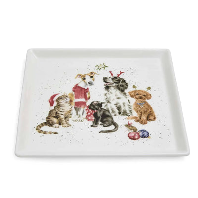 Royal Worcester Wrendale Designs Office Party Square Plate