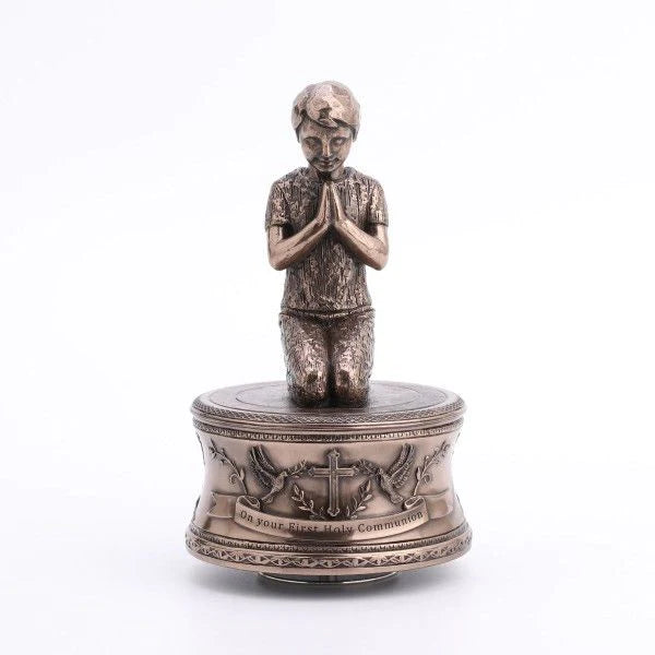 Genesis Bronze - First Holy Communion Music Box Boy: VV004