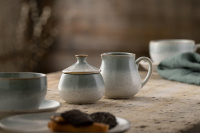 Belleek Tivoli Cream & Covered Sugar Set: 7604