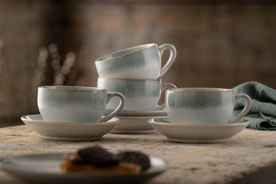 Belleek Tivoli Cup & Saucer Set of 4: 7606