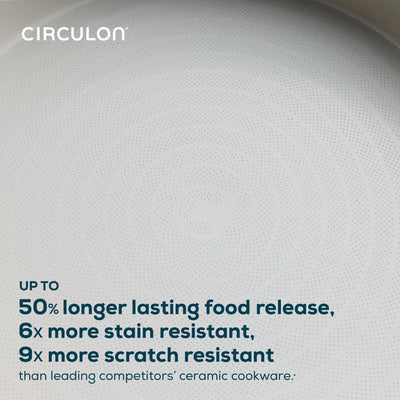 Circulon Halo LaserDefense™ Ceramic Non-stick 30cm Covered Skillet