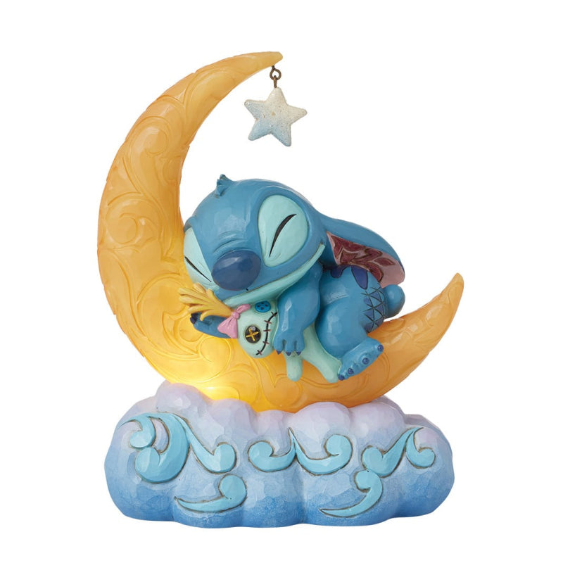 Disney Traditions Stitch & Scrump on Light up Moon: 6016334