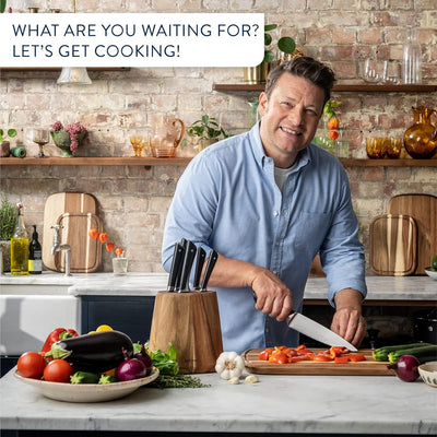 Tefal Jamie Oliver 6 Piece Knife Block Set  K267S656