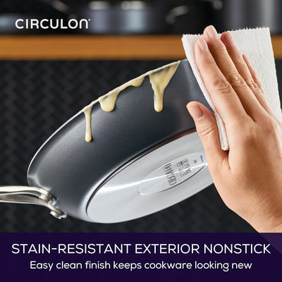 Circulon ScratchDefense Frying Pan with Lid 12in / 30.4cm