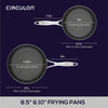 Circulon ScratchDefense 3 ply Clad 32cm Stainless Steel Non Stick Frying Pan + Glass Lid