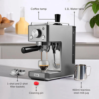 Breville Barista Slimline Espresso Coffee Machine: VCF185