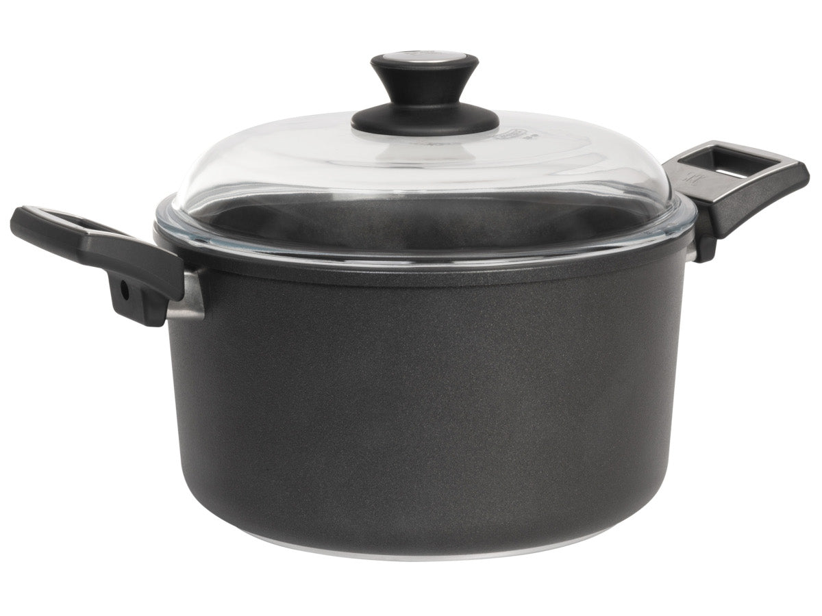 SKK SERIES 7 – Deep Casserole with Glass Lid 26cm - Fixed Handle