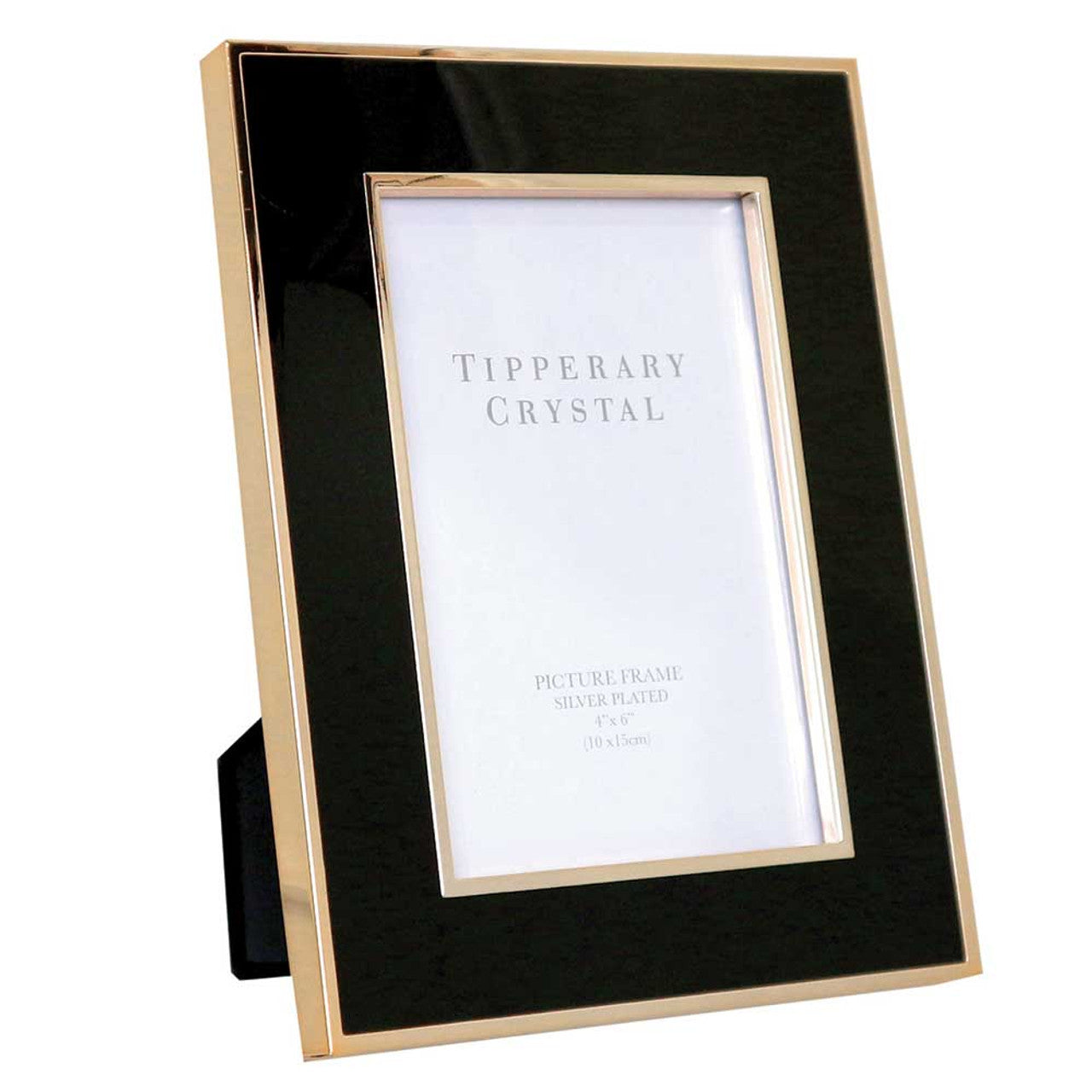 Tipperary Crystal - Black Enamel 4x6 Inch Photoframe