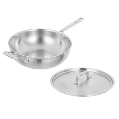 Kuhn Rikon Culinary Fiveply Uncoated Wok with lid 24cm