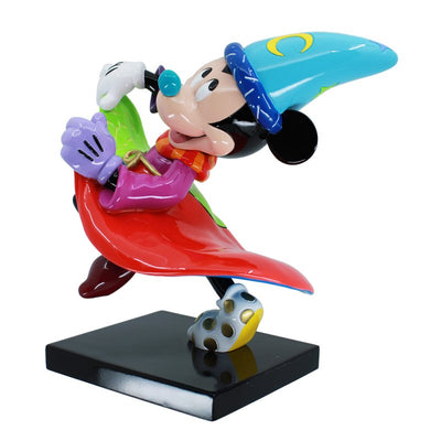 Disney by Romero Britto 85th Anniversary Sorcerer Mickey Mouse Figurine: 6017586