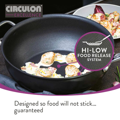 Circulon Excellence Non-Stick Sauteuse & Lid - 24cm