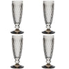 Villeroy and Boch Boston Coloured Champagne Flute Smoke Set of 4