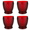 Villeroy and Boch Boston Coloured Tumbler Red Set of 4
