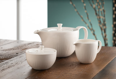 Belleek Living Erne Teaset - Teapot, Cream & Sugar: 9307