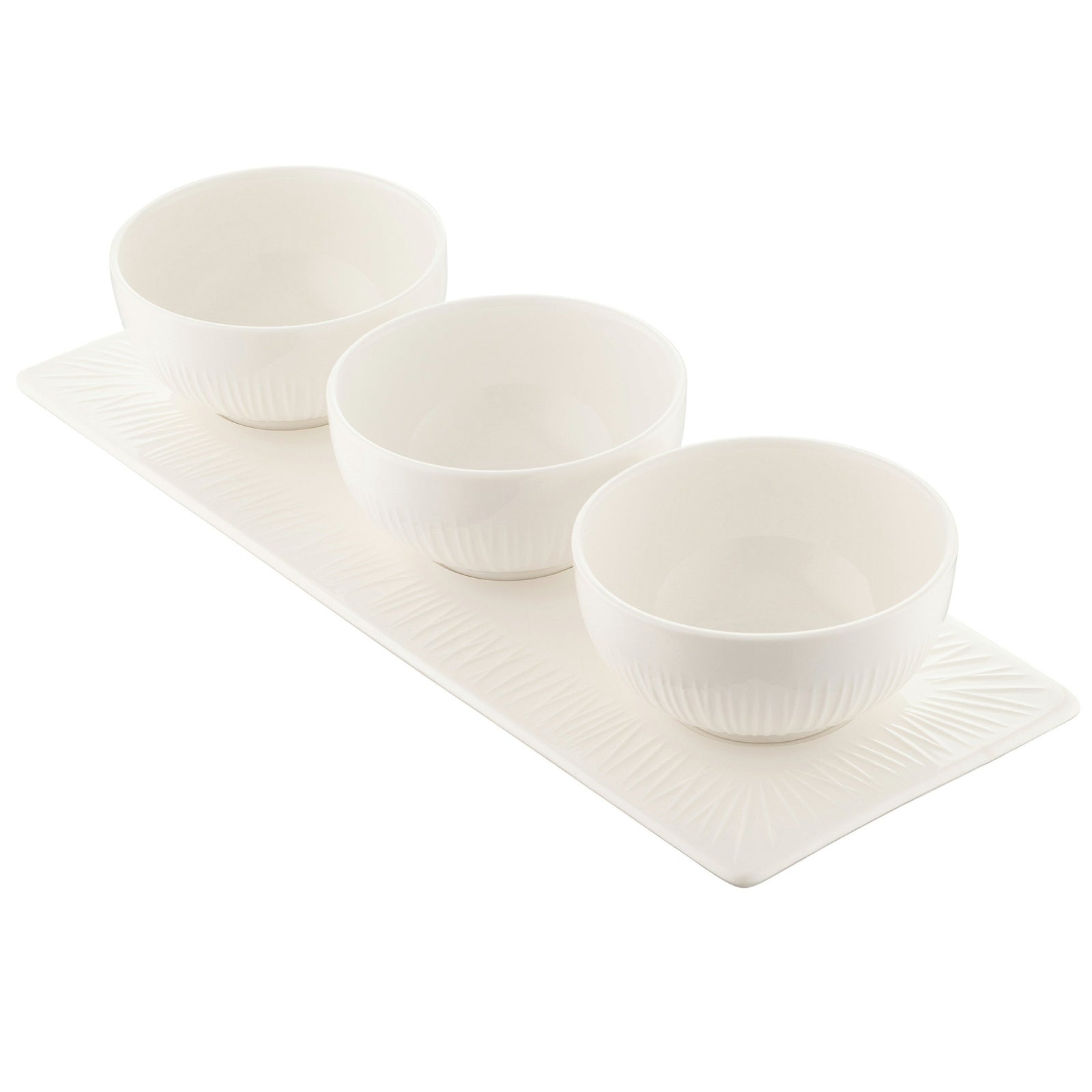 Belleek Living Erne Triple Bowl Set: 9315