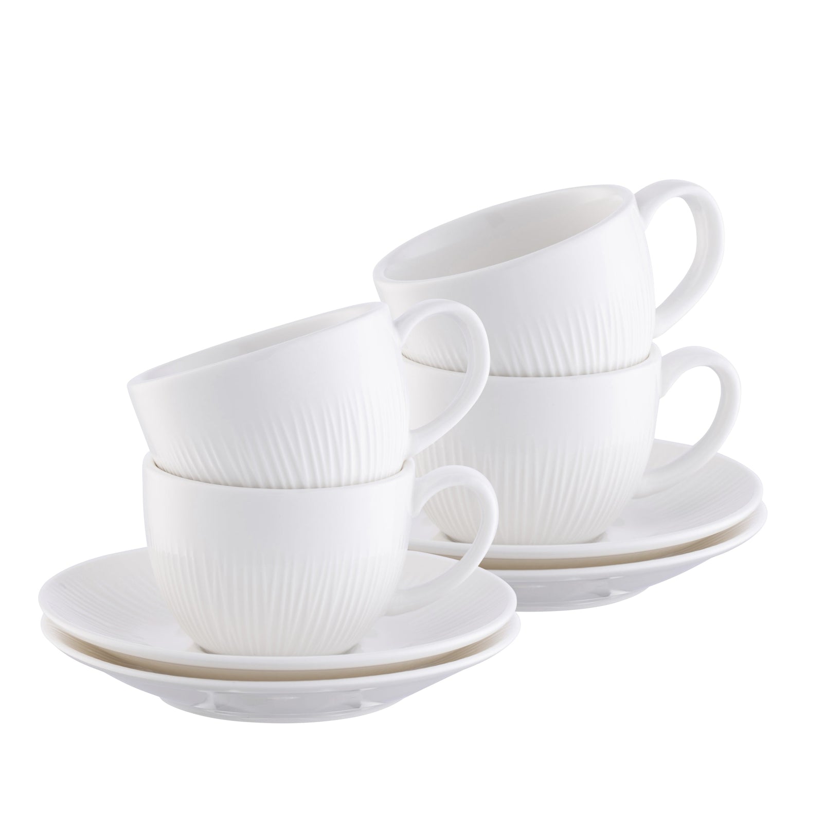 Belleek Living Erne Espresso Cups & Saucers (Set of 4): 9364