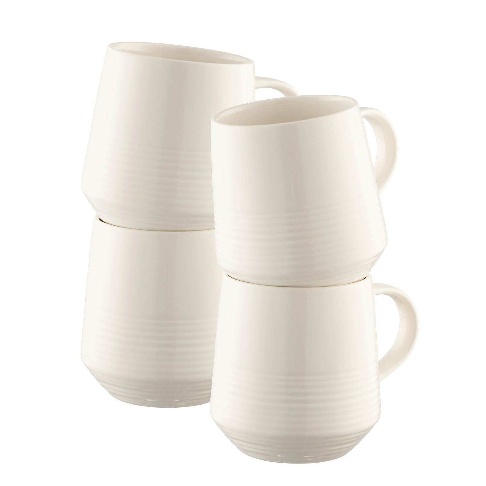 Belleek Living Zephyr Mugs Set of 4: 9415