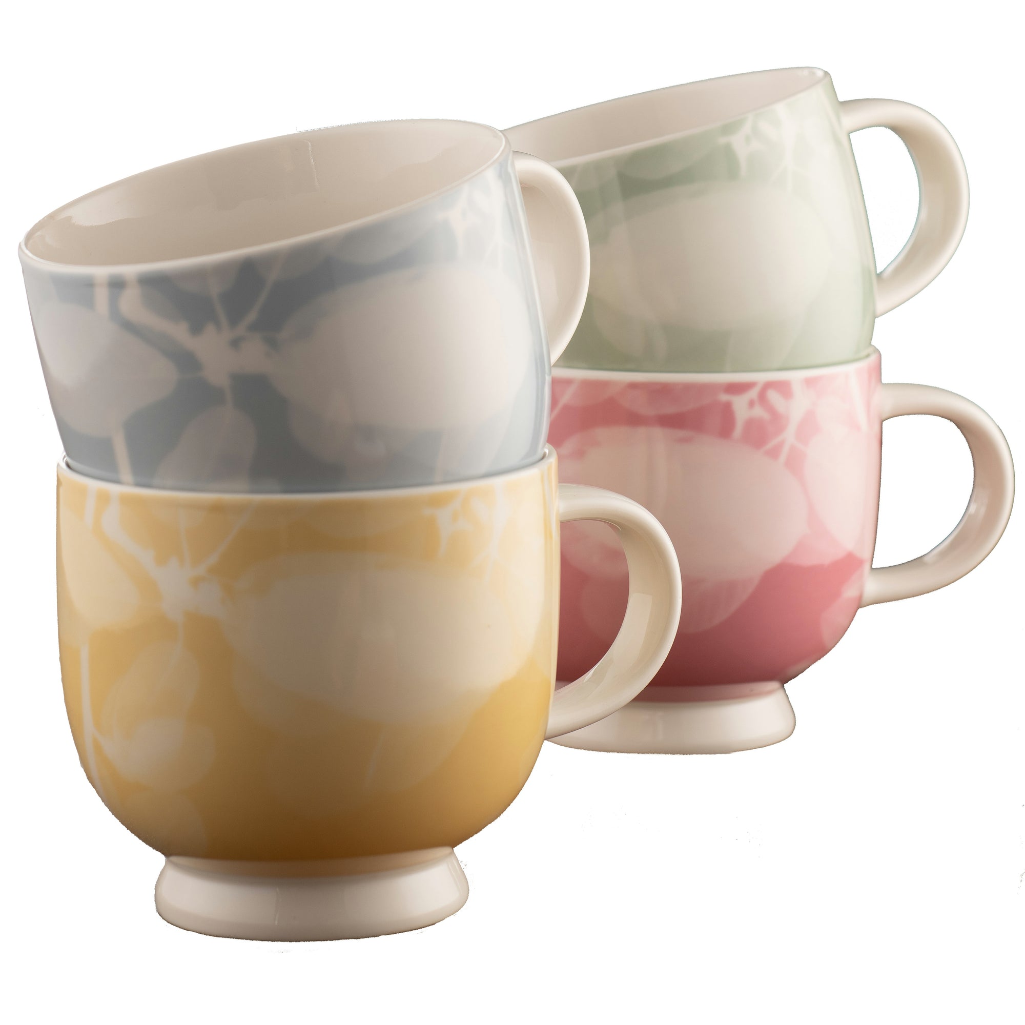 Belleek Living Laurel Footed Mugs (Set of 4)